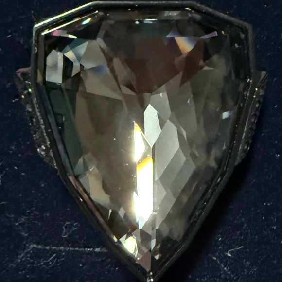 Swarovski Black and Silver Crystal Ring - Picture 4 of 6